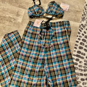 Savage x Fenty size medium PJ set open back